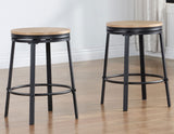 Magnolia Black/Light Sand Round Counter Height Dining Set from Steve Silver - Luna Furniture