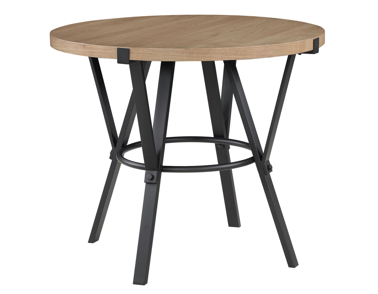 Magnolia Black/Light Sand Round Counter Height Dining Set from Steve Silver - Luna Furniture