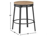 Magnolia Black/Light Sand Round Counter Height Dining Set from Steve Silver - Luna Furniture