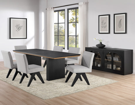 Magnolia Black/Gray Dining Room Set from Steve Silver - Luna Furniture
