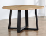 Magnolia Black/Sand Round Dining Room Set from Steve Silver - Luna Furniture