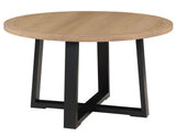 Magnolia Black/Sand Round Dining Room Set from Steve Silver - Luna Furniture