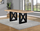 Magnolia 80-96-inch Counter Table w/18-inch Leaf, Black Base from Steve Silver - Luna Furniture