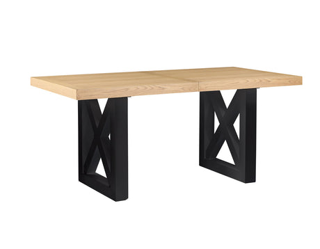 Magnolia 80-96-inch Counter Table w/18-inch Leaf, Black Base from Steve Silver - Luna Furniture