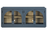 Magnolia Cathedral Doored Server, Dusty Blue Finish from Steve Silver - Luna Furniture