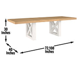 Magnolia Oak 72-108-inch Extendable Dining Table from Steve Silver - Luna Furniture