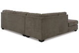 Mahoney Chocolate 2-Piece LAF Chaise Sleeper Sectional from Ashley - Luna Furniture