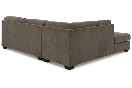 Mahoney Chocolate 2-Piece LAF Chaise Sleeper Sectional from Ashley - Luna Furniture