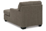 Mahoney Chocolate Sofa and Chaise from Ashley - Luna Furniture