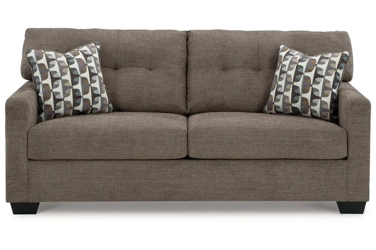 Mahoney Chocolate Sofa and Chaise from Ashley - Luna Furniture