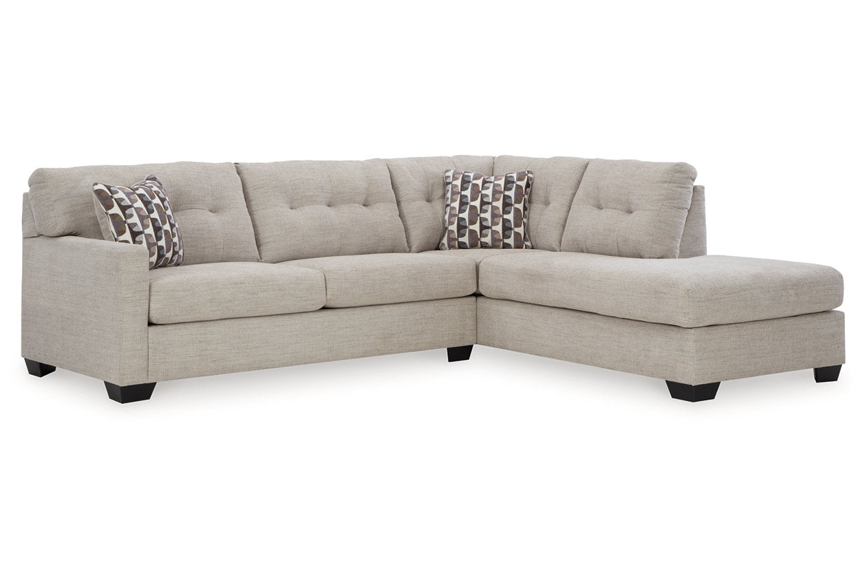 Mahoney Pebble 2-Piece RAF Chaise Sectional from Ashley - Luna Furniture