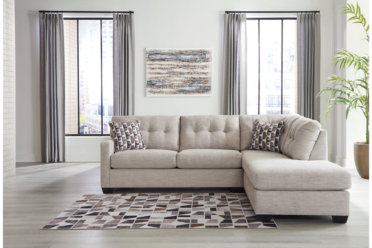 Mahoney Pebble 2-Piece RAF Chaise Sectional from Ashley - Luna Furniture