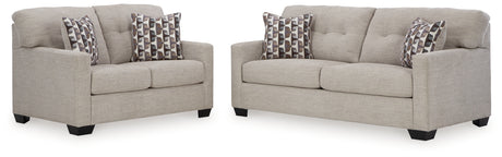 Mahoney Pebble Full Sofa Sleeper and Loveseat from Ashley - Luna Furniture