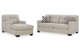 Mahoney Pebble Sofa and Chaise from Ashley - Luna Furniture