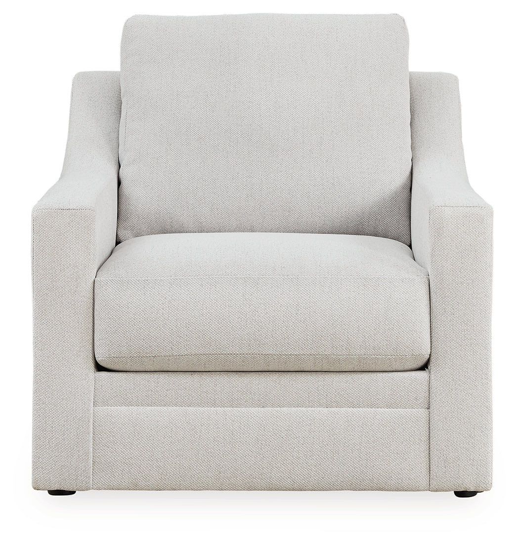 Maitelynn Sofa, Loveseat, Chair and Ottoman in Chalk from Ashley - Luna Furniture