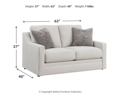 Maitelynn Sofa, Loveseat, Chair and Ottoman in Chalk from Ashley - Luna Furniture
