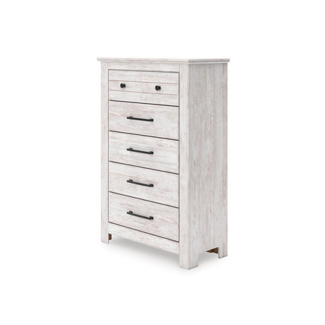 Makidern Whitewash Chest of Drawers from Ashley - Luna Furniture
