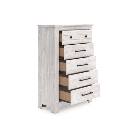 Makidern Whitewash Storage Panel Bedroom Set from Ashley - Luna Furniture