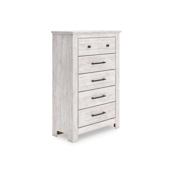 Makidern Whitewash Chest of Drawers