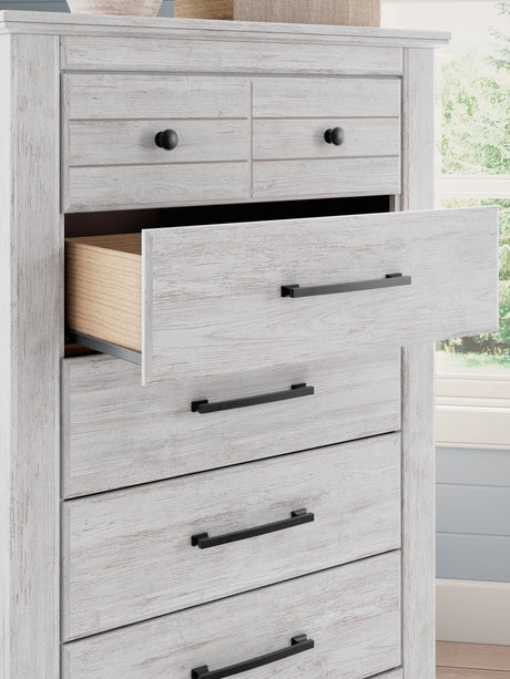 Makidern Whitewash Storage Panel Bedroom Set from Ashley - Luna Furniture