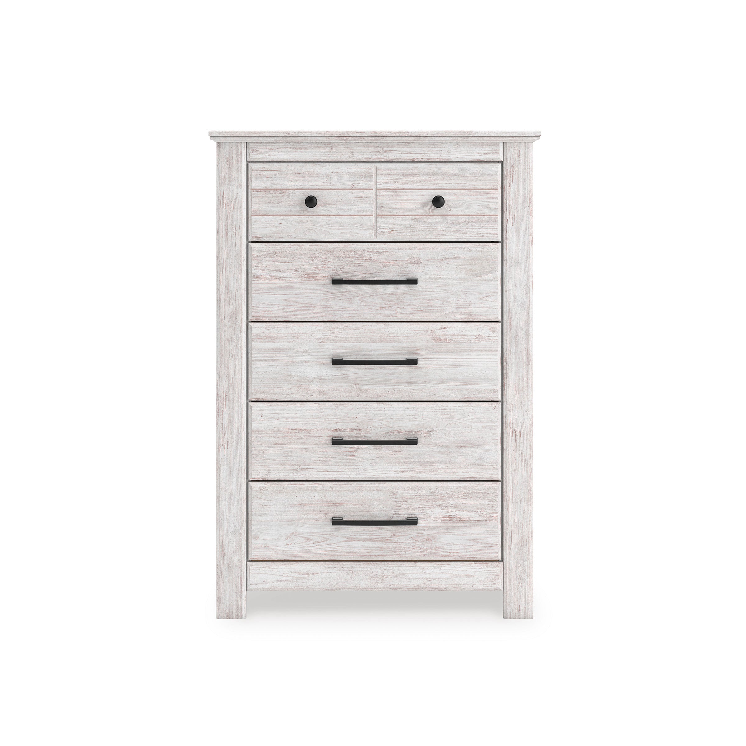 Ashley furniture ホワイト タンス 5段 Ashley Makidern Whitewash Chest of Drawers – Luna Furniture