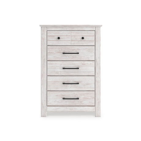 Makidern Whitewash Storage Panel Bedroom Set from Ashley - Luna Furniture