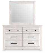 Makidern Whitewash Dresser and Mirror from Ashley Furniture - Luna Furniture