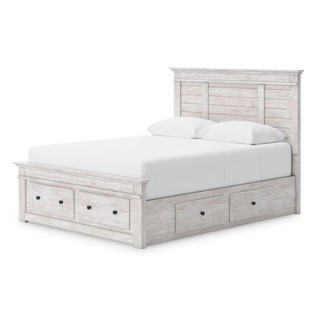 Makidern Whitewash Storage Panel Youth Bedroom Set from Ashley - Luna Furniture