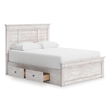 Makidern Whitewash Storage Panel Youth Bedroom Set from Ashley - Luna Furniture