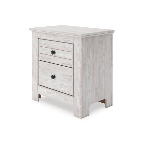 Makidern Whitewash Nightstand from Ashley - Luna Furniture