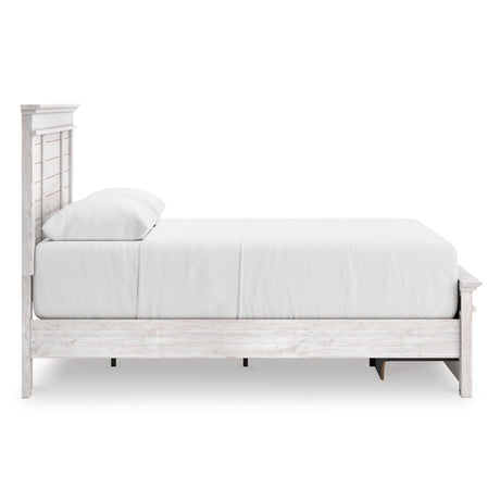 Makidern Whitewash Queen Panel Bed from Ashley - Luna Furniture