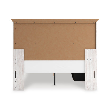 Makidern Whitewash Queen Panel Storage Bed from Ashley - Luna Furniture