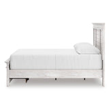 Makidern Whitewash Queen Panel Storage Bed from Ashley Furniture - Luna Furniture