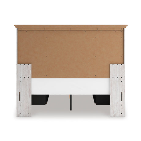 Makidern Whitewash Queen Panel Storage Bed from Ashley - Luna Furniture