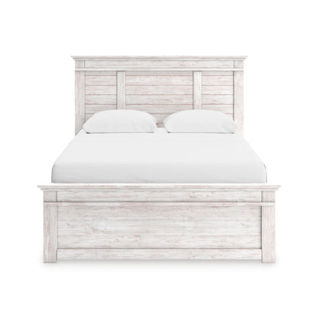 Makidern Whitewash Queen Panel Storage Bed from Ashley - Luna Furniture