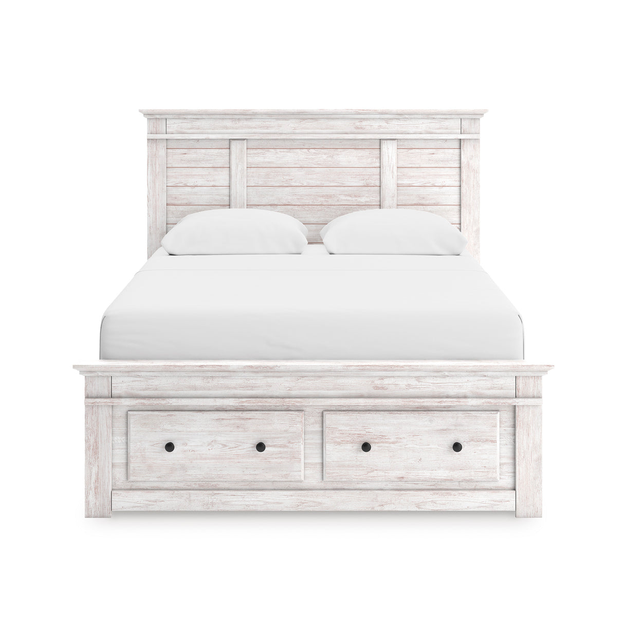 Makidern Whitewash Storage Panel Bedroom Set from Ashley - Luna Furniture