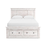 Makidern Whitewash Storage Panel Bedroom Set from Ashley - Luna Furniture
