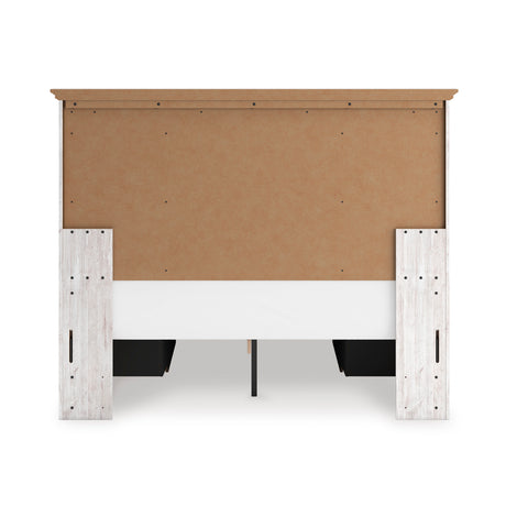 Makidern Whitewash Full Panel Storage Bed from Ashley - Luna Furniture