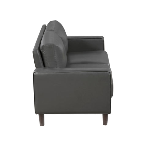Malcolm Dark Gray Loveseat from Homelegance - Luna Furniture