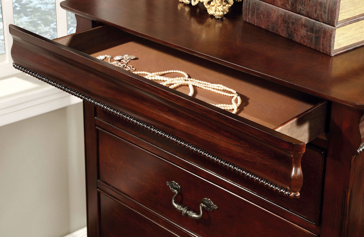 Mandura Cherry Chest from Furniture of America - Luna Furniture