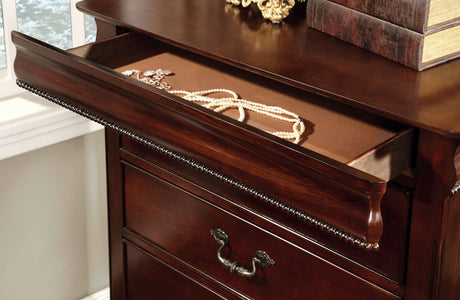 Mandura Cherry Chest from Furniture of America - Luna Furniture