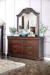 Mandura Cherry Dresser from Furniture of America - Luna Furniture