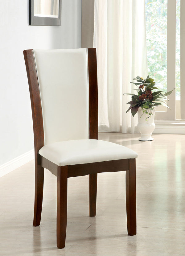 Manhattan Dark Cherry/White Side Chair