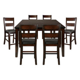 Mantello Cherry 7-Piece Extendable Counter Height Set from Homelegance - Luna Furniture
