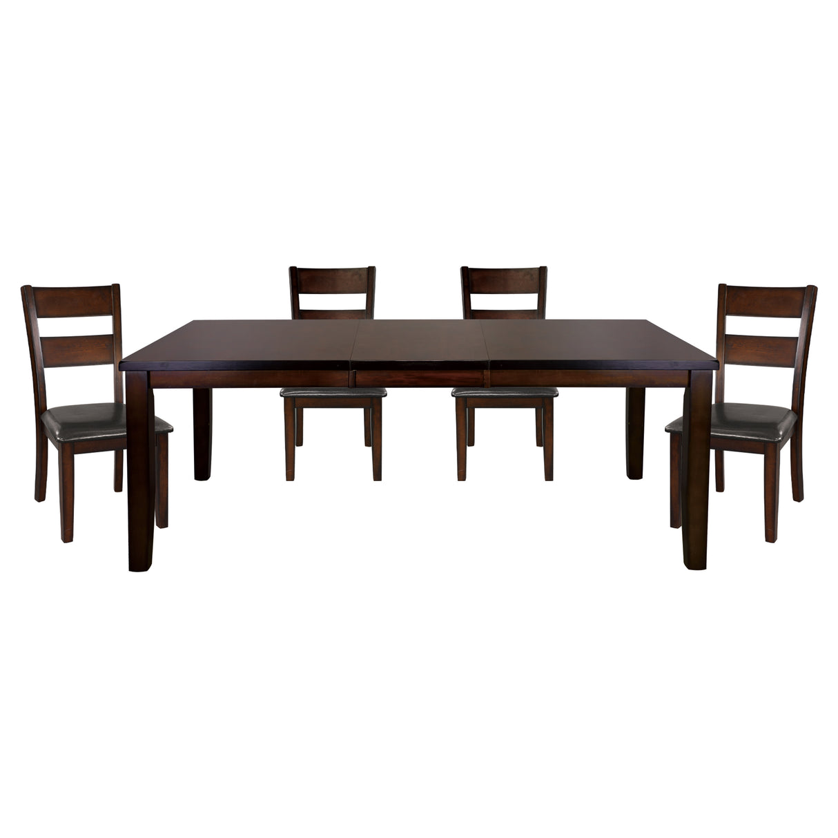 Mantello Cherry 78" 5-Piece Extendable Dining Set from Homelegance - Luna Furniture