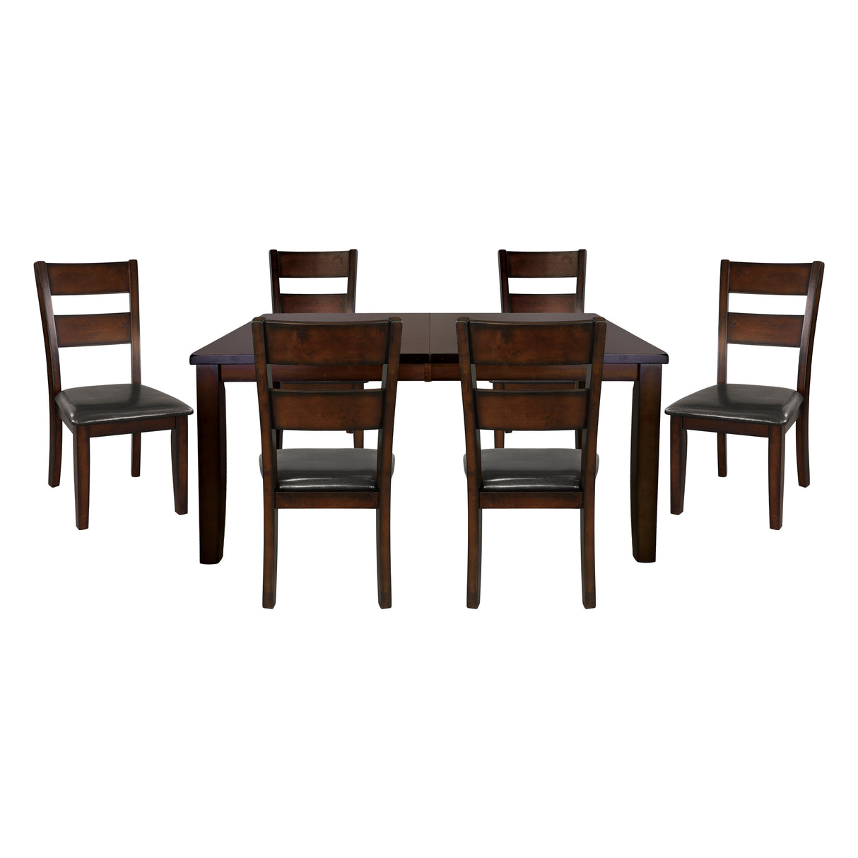 Mantello Cherry 78" 7-Piece Extendable Dining Set from Homelegance - Luna Furniture