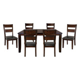 Mantello Cherry 78" 7-Piece Extendable Dining Set from Homelegance - Luna Furniture