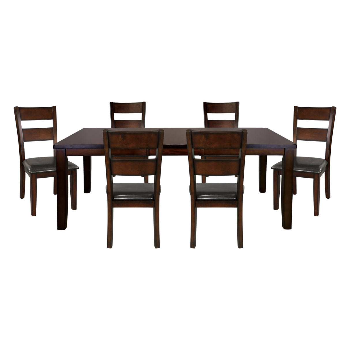 Mantello Cherry 78" 7-Piece Extendable Dining Set from Homelegance - Luna Furniture