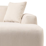 Mar Cream Corduroy U-Shape Corner Sectional Sofa from Midinmod - Luna Furniture