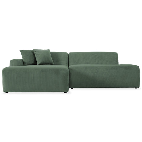 Mar Green Velvet LAF Sectional from Midinmod - Luna Furniture